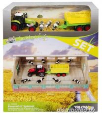 610692-2  Kuhstall + Traktor Set  + Khe