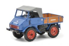 9003 Mercedes Benz Unimog U401 in blau mit Holzpritsche