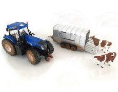 8607 New Holland T8.390 + Ifor Williams Viehanhnger