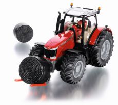 8614 Massey Ferguson 8680 Dyna VT  mit Ballengabel und Siloballen