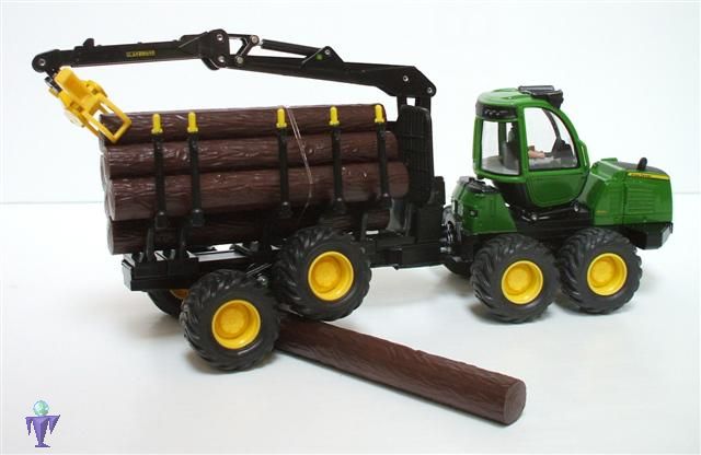 Siku 4061 John Deere Forwarder Forstwirtschaft Modell Fahrzeug Traktor Anhänger