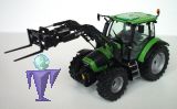 2584 Deutz K 100 mit Frontlader + Gabel