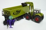 1949 Claas Axion 850 mit Frontlader + Dolly + Fliegl Muldenkipp