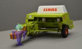 Rep106 Claas Markant 65 mit Ballenrutsche