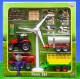 570061 Bauernhof Set - Traktor mit 3 Anhnger + Zubehr