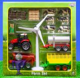 570061 Bauernhof Set - Traktor mit 3 Anhnger + Zubehr