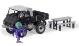 3450 Unimog U 411 blackline  - Festzeltgarnitur