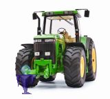 7875 John Deere 8400  mit Frontgewicht