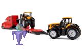 1785 Volvo US Truck mit Tieflader und 2x JCB